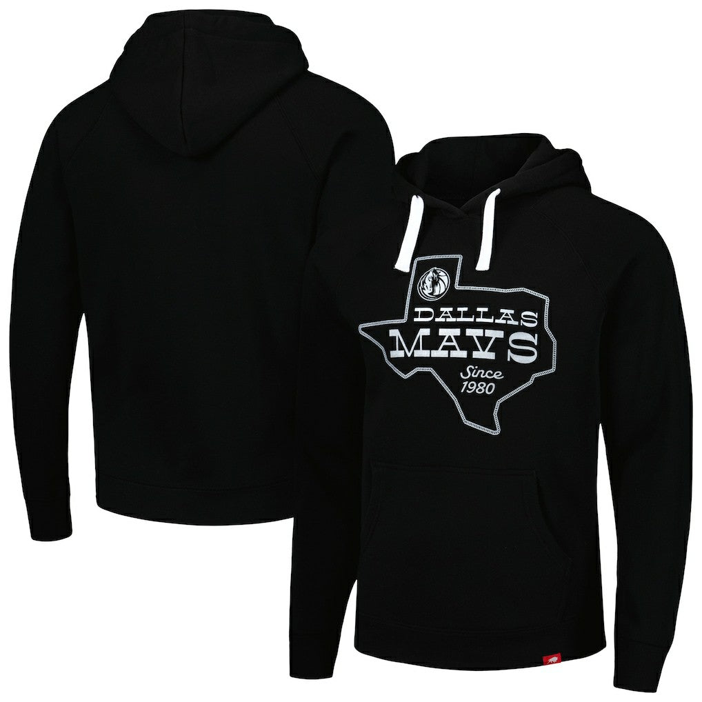 Dallas Mavericks Sportiqe Unisex Olsen Raglan Tri-Blend Pullover Hoodie Navy