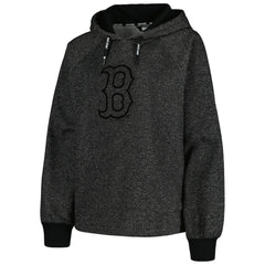 Boston Red Sox DKNY Sport Women's Debbie Dolman Raglan Pullover Hoodie - Black - MLB Sale
