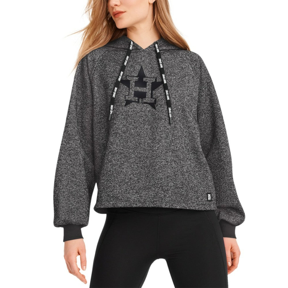 Houston Astros DKNY Sport Women's Debbie Dolman Raglan Pullover Hoodie - Black - MLB Online