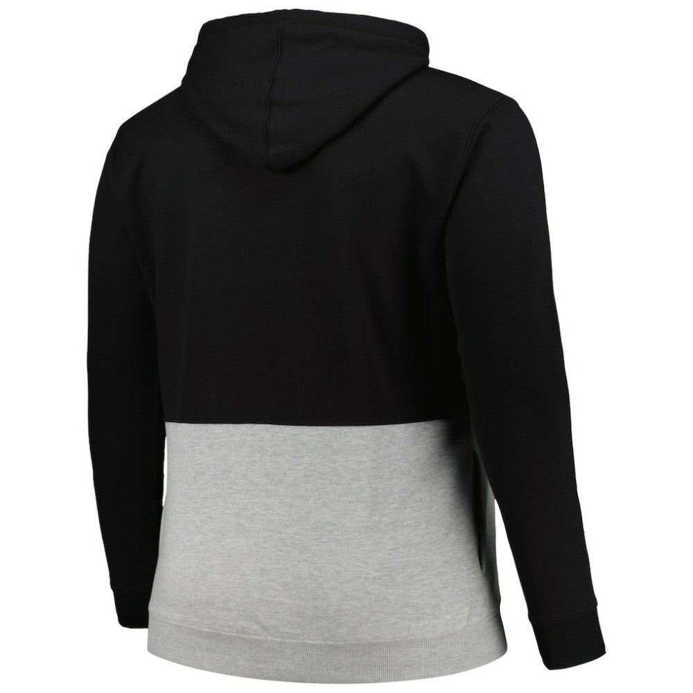 Baltimore Orioles Big & Tall Hoodie Half-Zip Sweatshirt - Black/Heather Gray - MLB Lifestyle