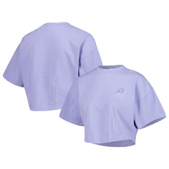Phoenix Suns Lusso Women's Nola Faded Tonal Cropped T-Shirt Purple