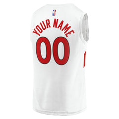 Toronto Raptors Fast Break Custom Replica Jersey Association Edition White | Fanatics Lifestyle