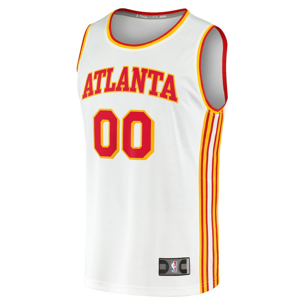 Atlanta Hawks Youth Fast Break Replica Custom Jersey Association Edition White | Fanatics Near Me