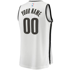 Brooklyn Nets Youth Fast Break Replica Custom Jersey Association Edition White | Fanatics online