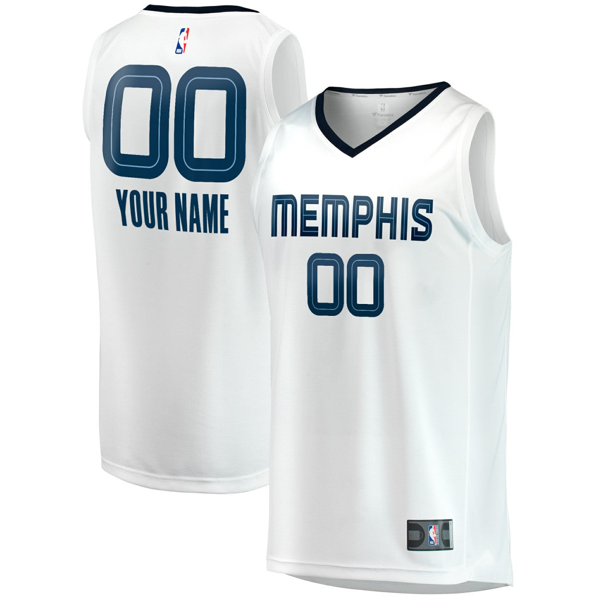 Memphis Grizzlies Youth Fast Break Replica Custom Jersey Association Edition White | Fanatics online