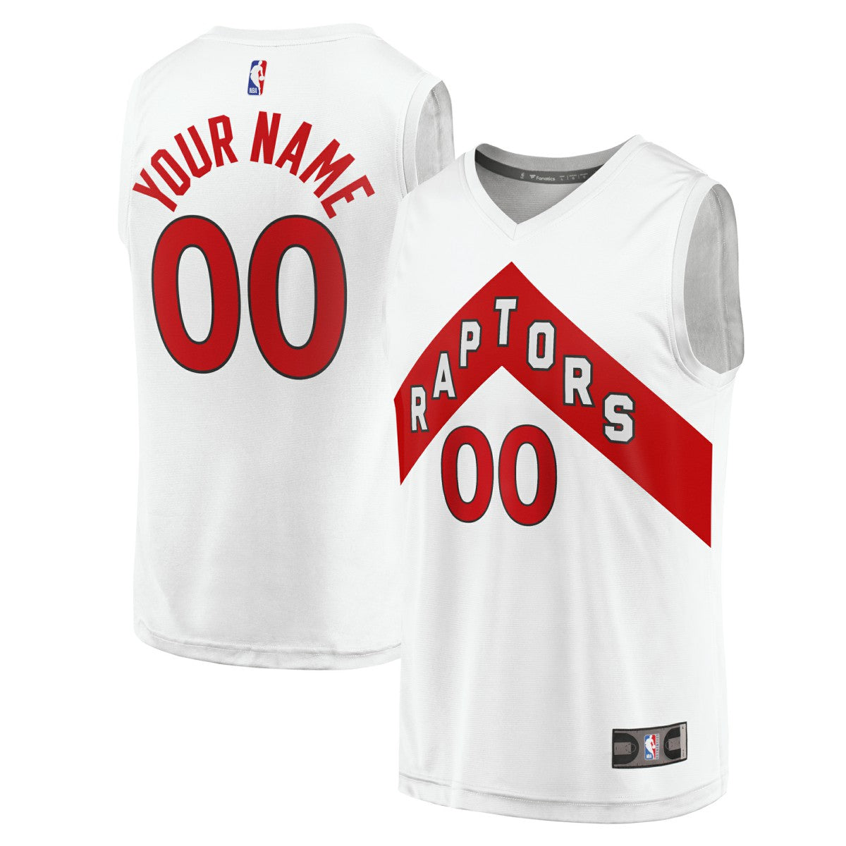 Toronto Raptors Youth Fast Break Replica Custom Jersey Association Edition White | Fanatics for sale