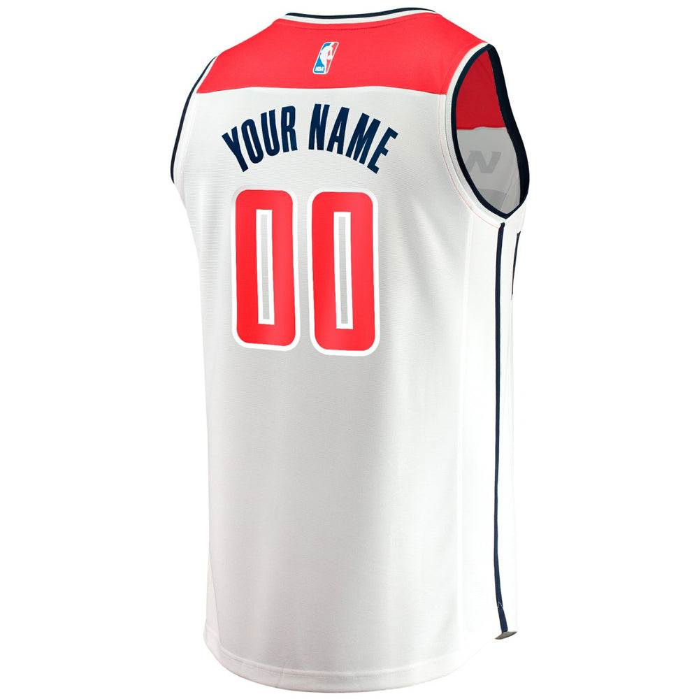 Washington Wizards Youth Fast Break Replica Custom Jersey Association Edition White | Fanatics for sale