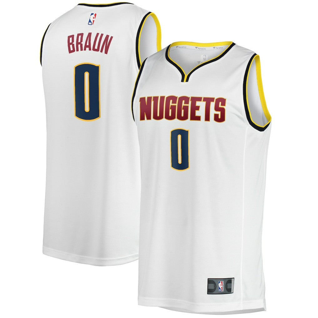 Christian Braun Denver Nuggets Fast Break Player Jersey for sale Association Editi- White | Fanatics online