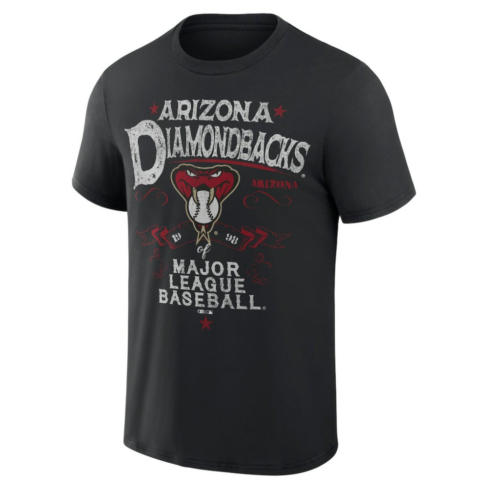 Arizona Diamondbacks Darius Rucker Collection by Fanatics Beach Splatter T-Shirt - Black - Fanatics Online