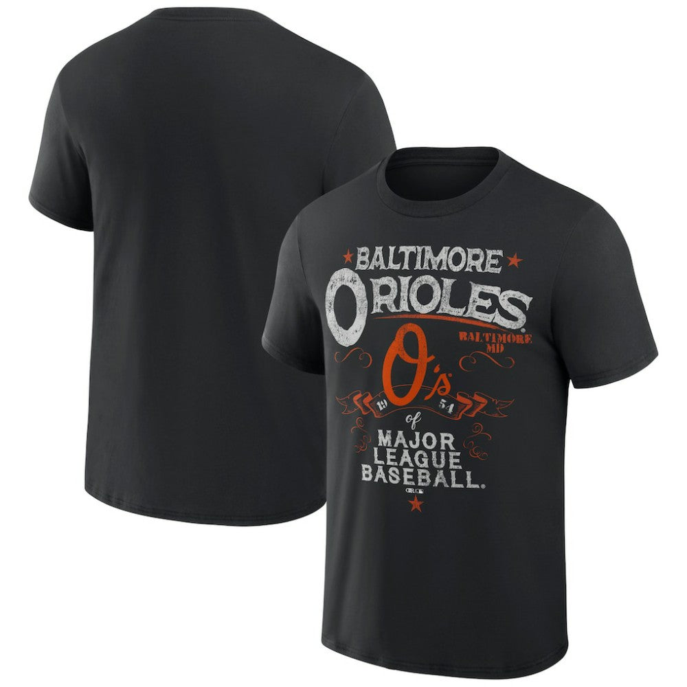 Baltimore Orioles Darius Rucker Collection by Fanatics Beach Splatter T-Shirt - Black - Fanatics Online