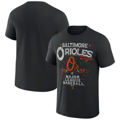 Baltimore Orioles Darius Rucker Collection by Fanatics Beach Splatter T-Shirt - Black - Fanatics Online