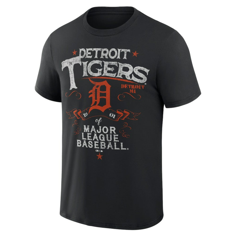 Detroit Tigers Darius Rucker Collection by Fanatics Beach Splatter T-Shirt - Black - Fanatics Discount