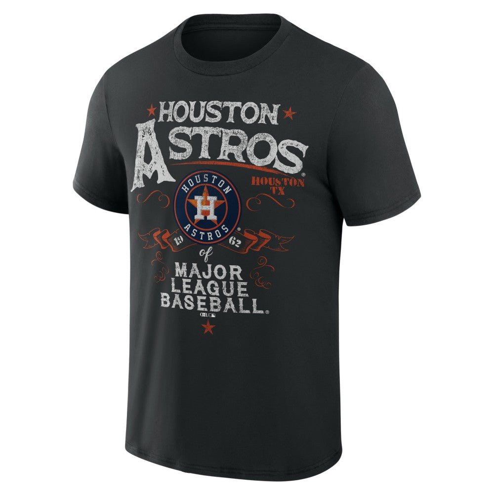 Houston Astros Darius Rucker Collection by Fanatics Beach Splatter T-Shirt - Black - Fanatics Discount