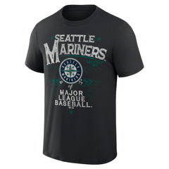 Seattle Mariners Darius Rucker Collection by Fanatics Beach Splatter T-Shirt - Black - Fanatics Sale