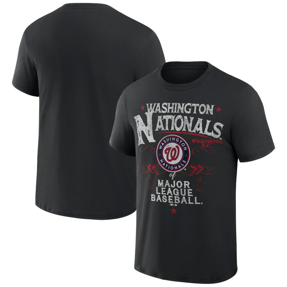 Washington Nationals Darius Rucker Collection by Fanatics Beach Splatter T-Shirt - Black - Fanatics Discount