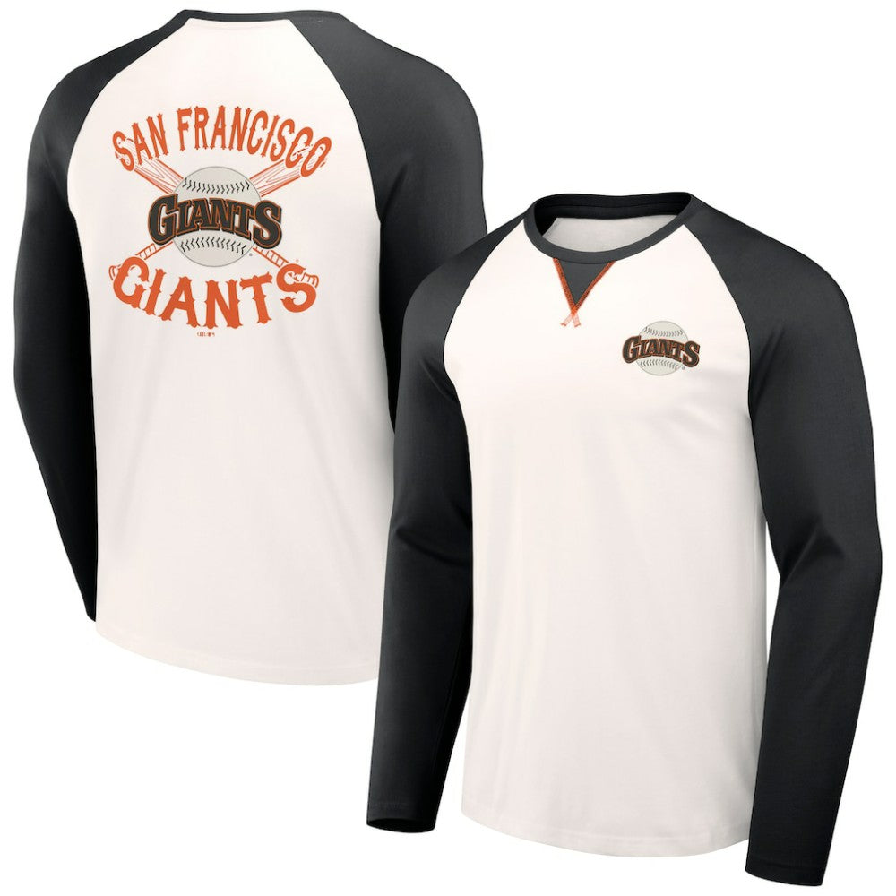 San Francisco Giants Darius Rucker Collection by Fanatics Team Color Raglan T-Shirt - White/Black - Fanatics Online