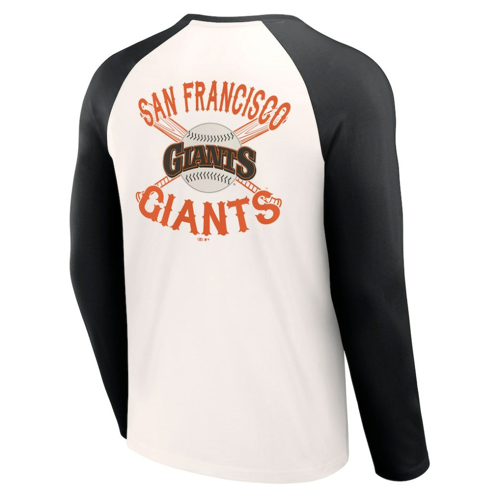 San Francisco Giants Darius Rucker Collection by Fanatics Team Color Raglan T-Shirt - White/Black - Fanatics Online