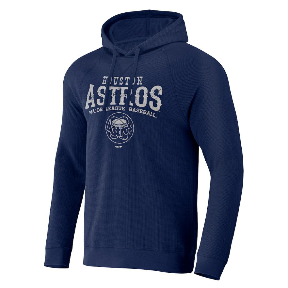 Houston Astros Darius Rucker Collection by Fanatics Waffle-Knit Raglan Pullover Hoodie - Navy - Fanatics Discount