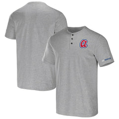 Atlanta Braves Darius Rucker Collection by Fanatics Henley T-Shirt - Heather Gray - Fanatics Lifestyle