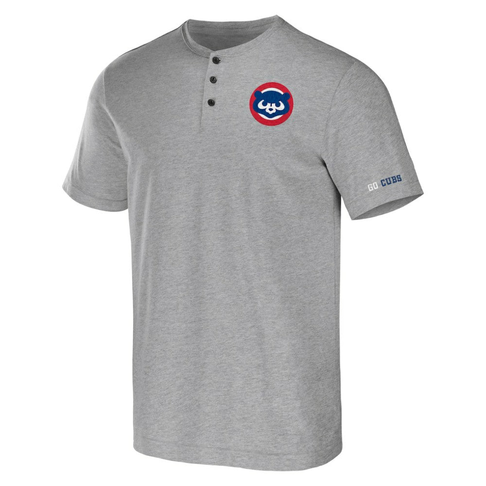 Chicago Cubs Darius Rucker Collection by Fanatics Henley T-Shirt - Heather Gray - Fanatics Lifestyle