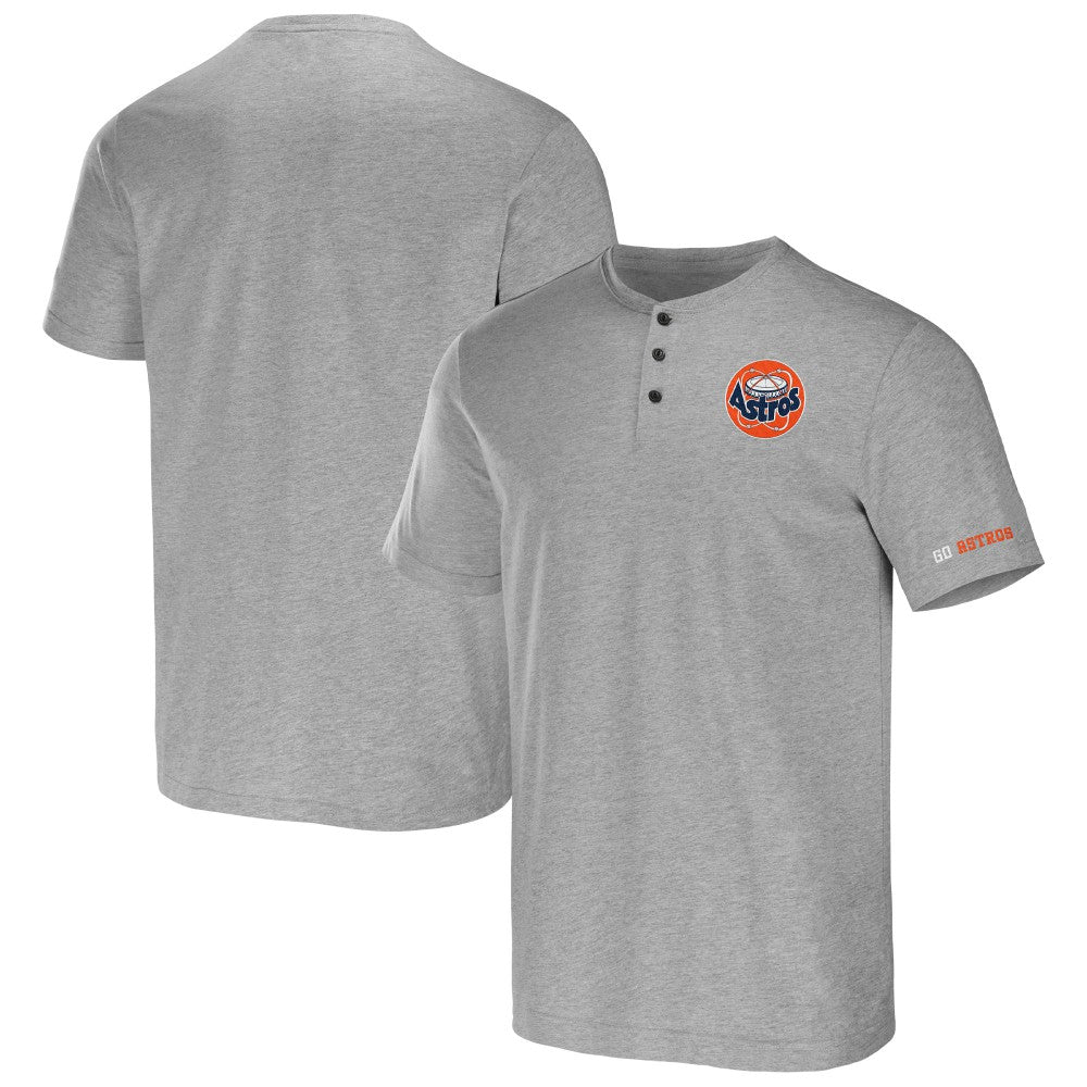 Houston Astros Darius Rucker Collection by Fanatics Henley T-Shirt - Heather Gray - Fanatics Online