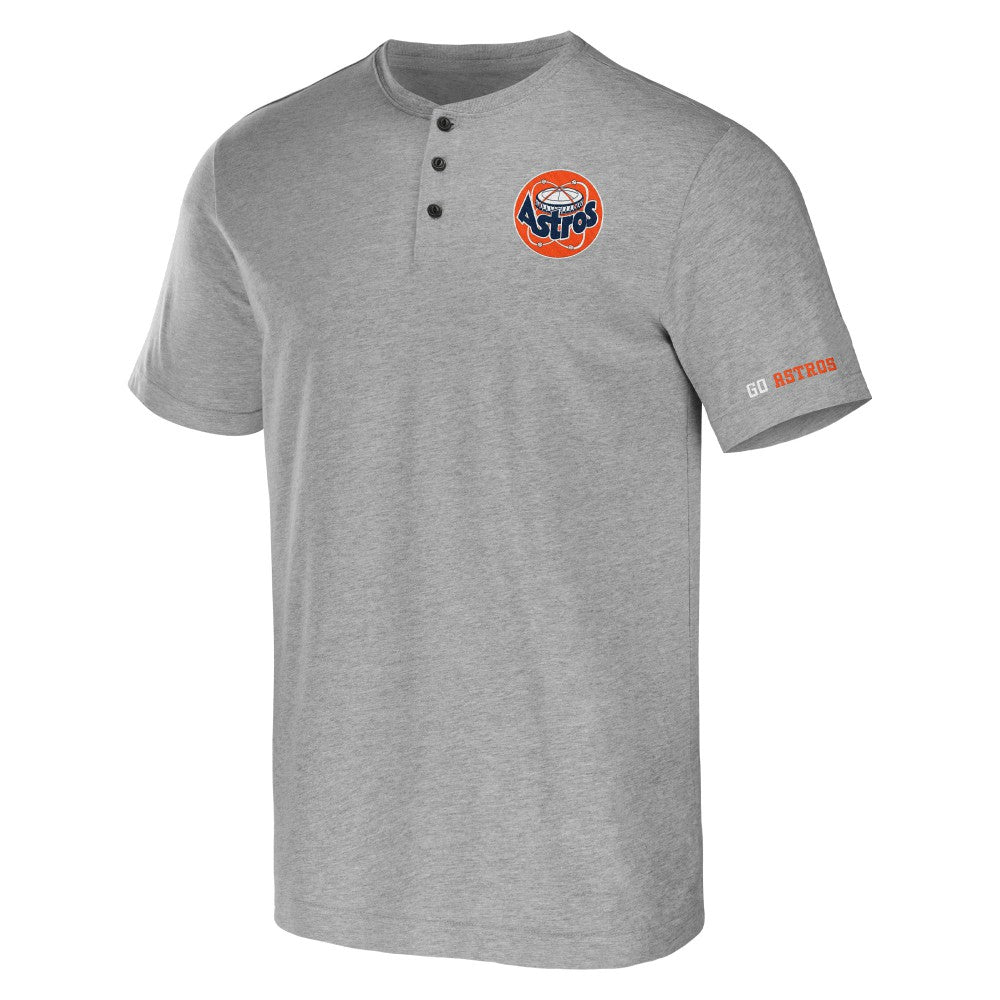 Houston Astros Darius Rucker Collection by Fanatics Henley T-Shirt - Heather Gray - Fanatics Online