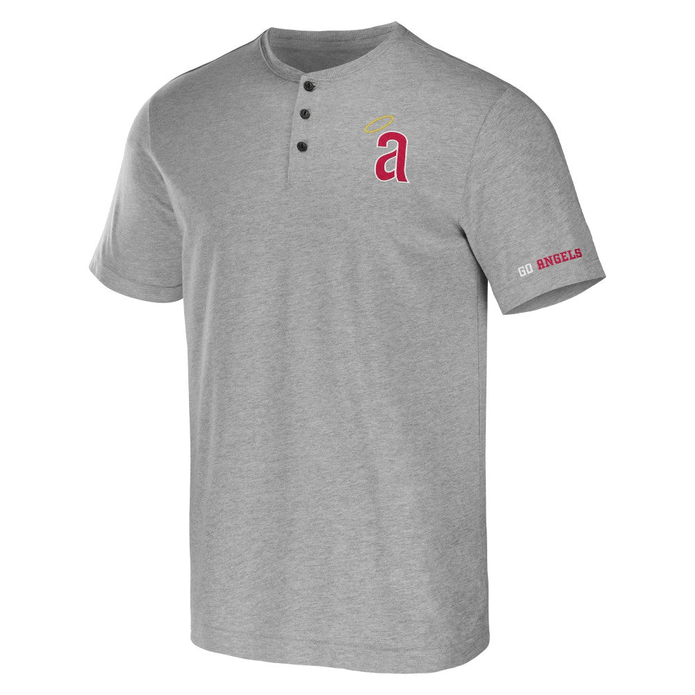 Los Angeles Angels Darius Rucker Collection by Fanatics Henley T-Shirt - Heather Gray - Fanatics Online