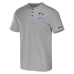 Minnesota Twins Darius Rucker Collection by Fanatics Henley T-Shirt - Heather Gray - Fanatics Discount