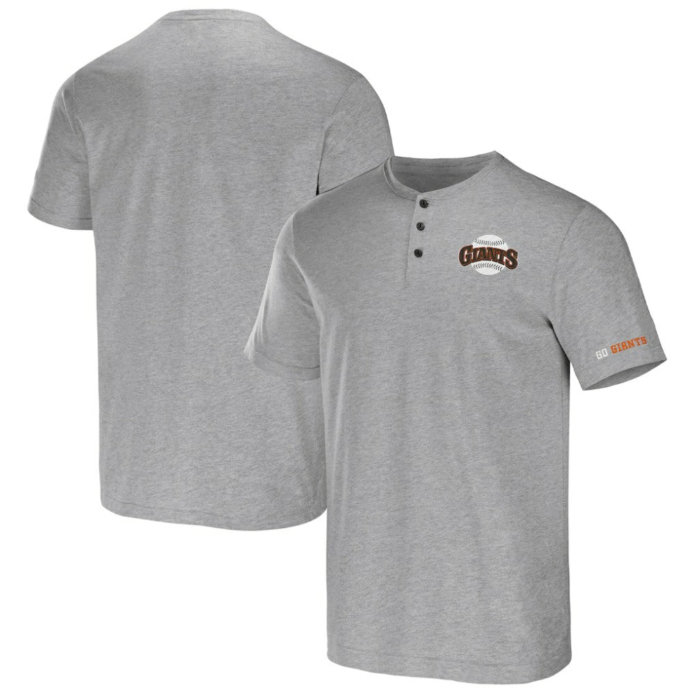 San Francisco Giants Darius Rucker Collection by Fanatics Henley T-Shirt - Heather Gray - Fanatics Online