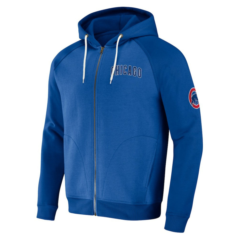 Chicago Cubs Darius Rucker Collection by Fanatics Raglan Full-Zip Hoodie - Royal - Fanatics on Sale