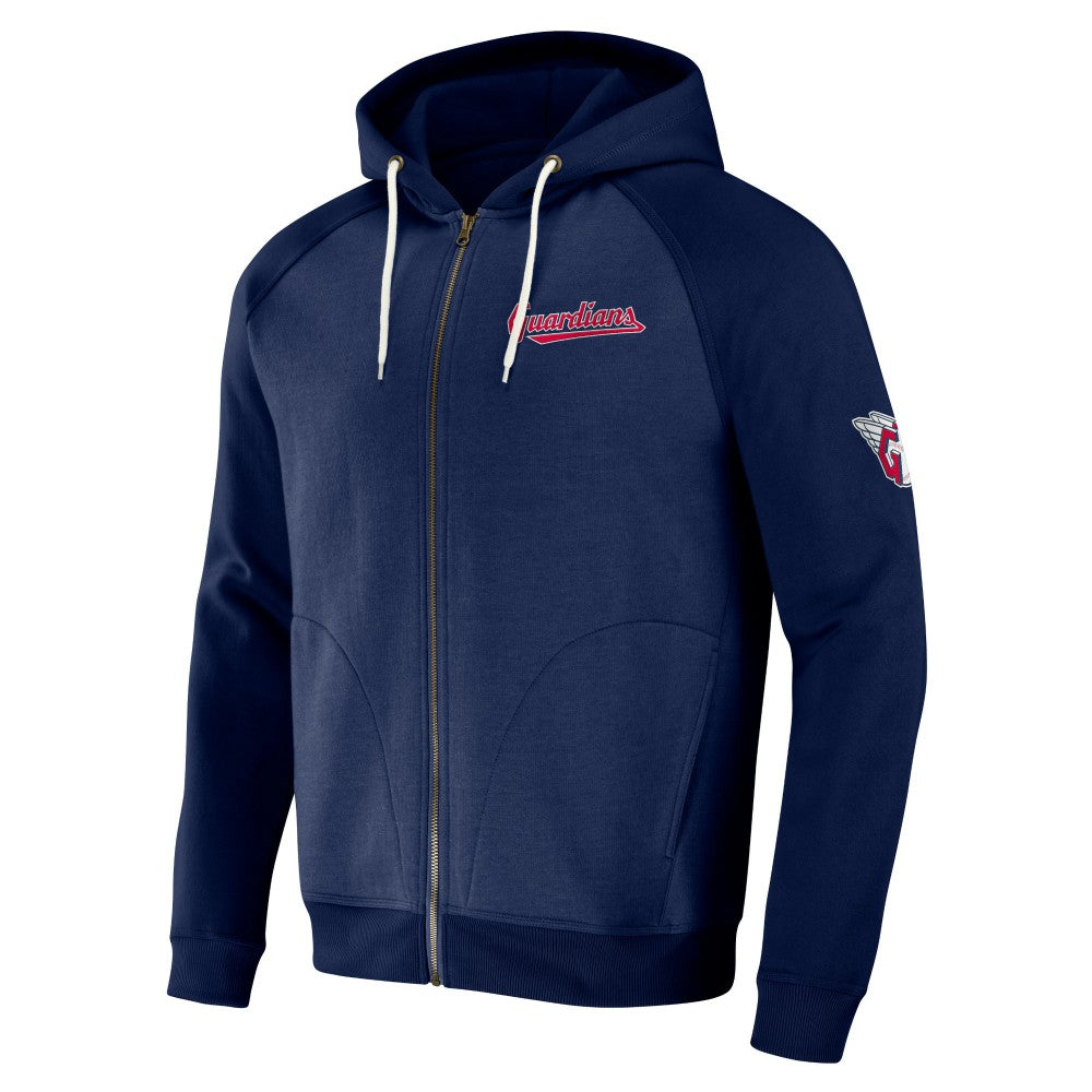 Cleveland Guardians Darius Rucker Collection by Fanatics Raglan Full-Zip Hoodie - Navy - Fanatics on Sale