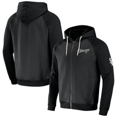Chicago White Sox Darius Rucker Collection by Fanatics Raglan Full-Zip Hoodie - Black - Fanatics Lifestyle