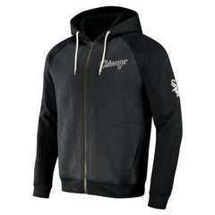 Chicago White Sox Darius Rucker Collection by Fanatics Raglan Full-Zip Hoodie - Black - Fanatics Lifestyle