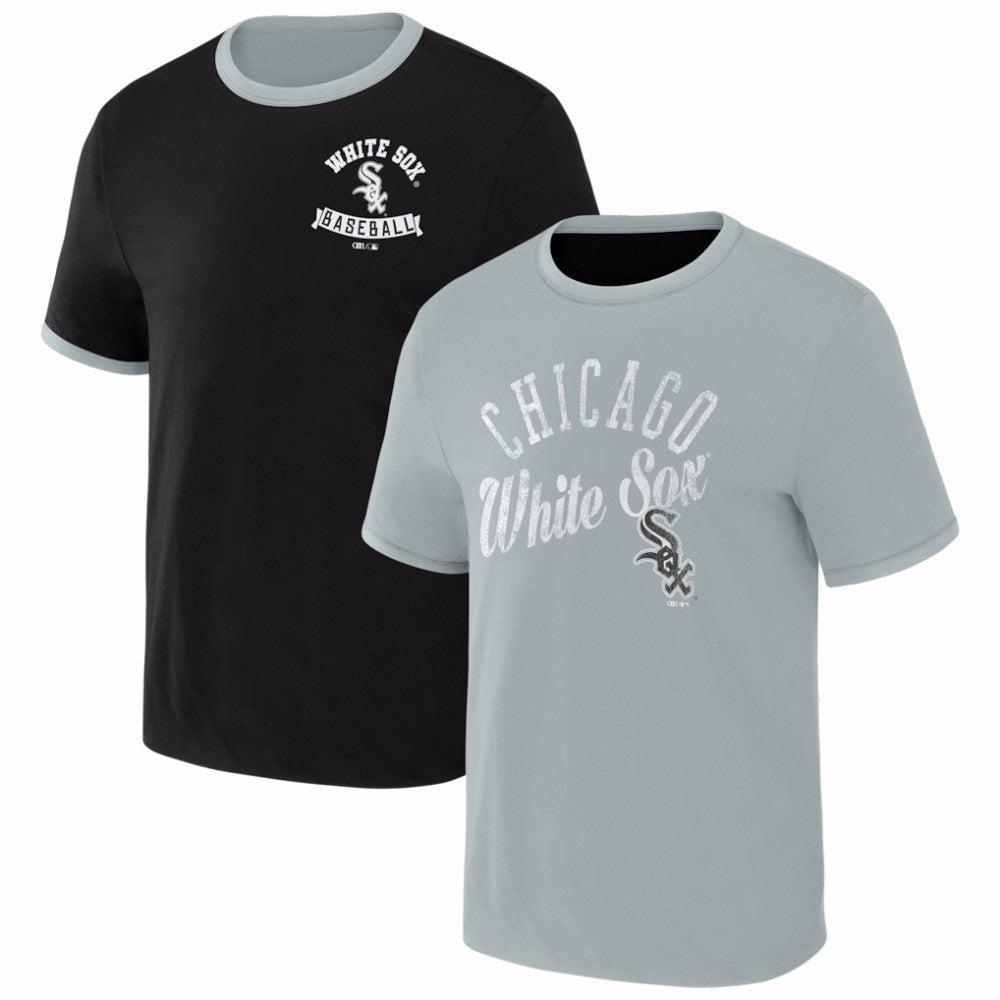 Chicago White Sox Darius Rucker Collection by Fanatics Two-Way Ringer Reversible T-Shirt - Black/Gray - Fanatics on Sale
