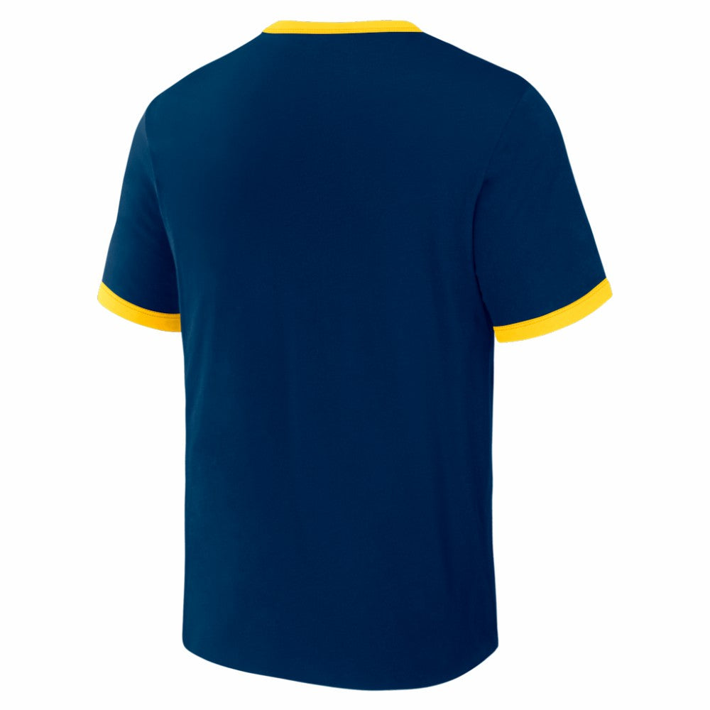 Milwaukee Brewers Darius Rucker Collection by Fanatics Two-Way Ringer Reversible T-Shirt - Navy/Gold - Fanatics Online