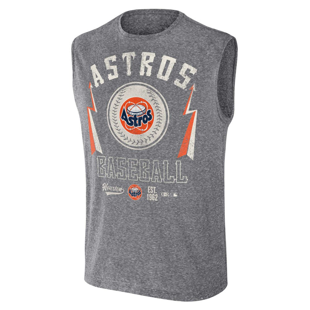Houston Astros Darius Rucker Collection by Fanatics Relaxed-Fit Muscle Tank Top - Charcoal - Fanatics on Sale