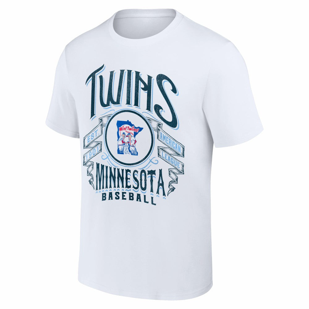 Minnesota Twins Darius Rucker Collection by Fanatics Distressed Rock T-Shirt - White - Fanatics Online