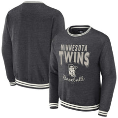Minnesota Twins Darius Rucker Collection by Fanatics Vintage Pullover Sweatshirt - Heather Charcoal - Fanatics Lifestyle