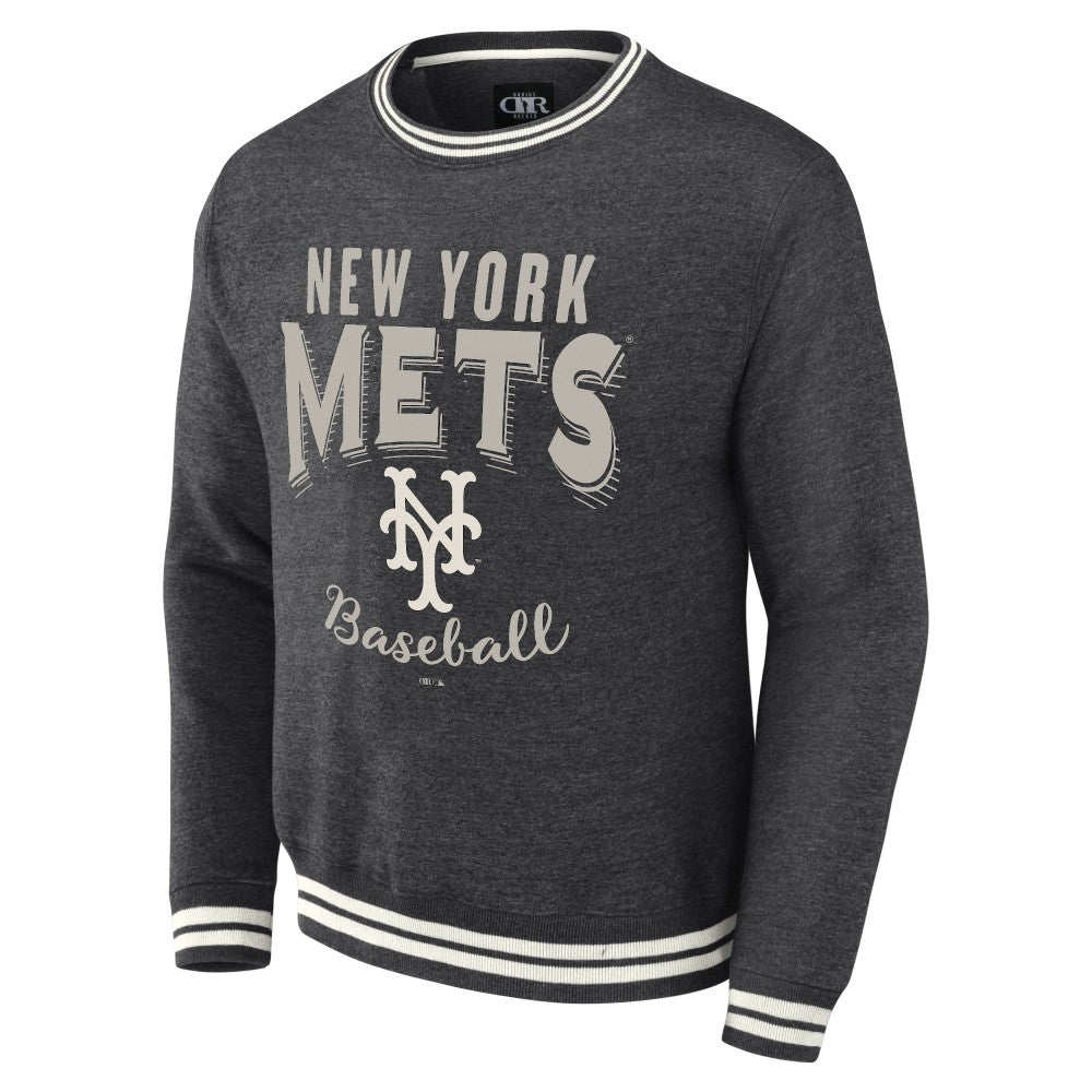 New York Mets Darius Rucker Collection by Fanatics Vintage Pullover Sweatshirt - Heather Charcoal - Fanatics Online