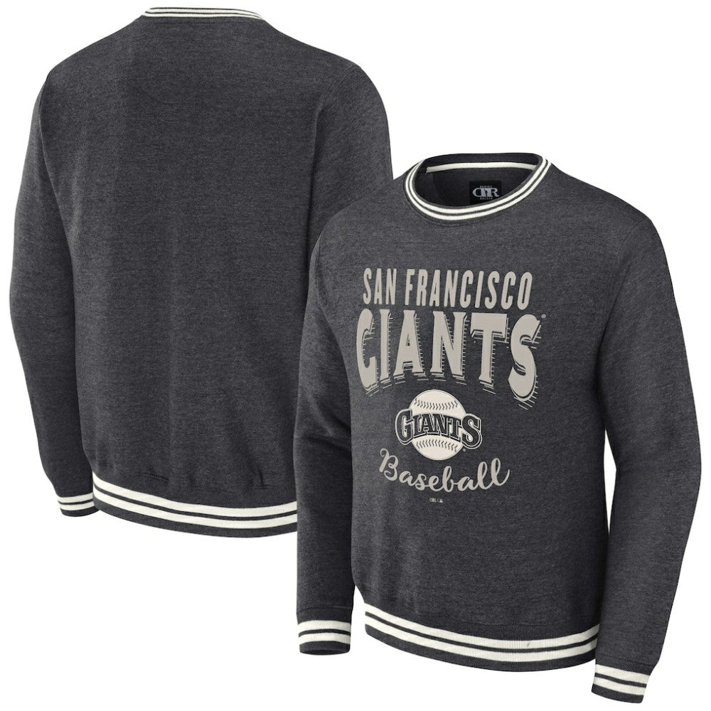San Francisco Giants Darius Rucker Collection by Fanatics Vintage Pullover Sweatshirt - Heather Charcoal - Fanatics Discount
