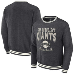 San Francisco Giants Darius Rucker Collection by Fanatics Vintage Pullover Sweatshirt - Heather Charcoal - Fanatics Discount