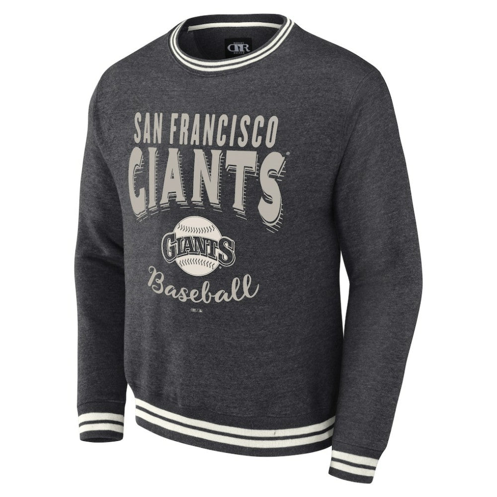 San Francisco Giants Darius Rucker Collection by Fanatics Vintage Pullover Sweatshirt - Heather Charcoal - Fanatics Discount