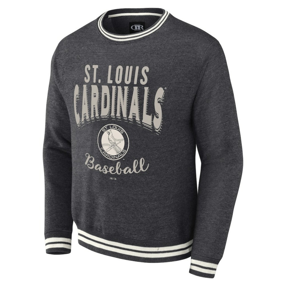 St. Louis Cardinals Darius Rucker Collection by Fanatics Vintage Pullover Sweatshirt - Heather Charcoal - Fanatics Online