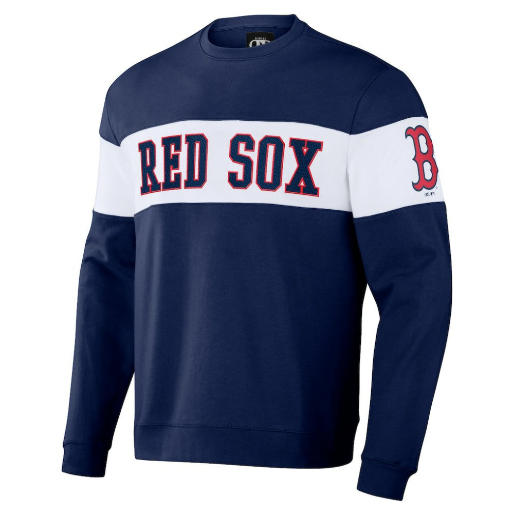 Boston Red Sox Darius Rucker Collection by Fanatics Stripe Pullover Sweatshirt - Navy - Fanatics Sale