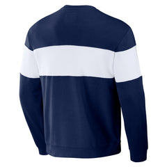 Cleveland Guardians Darius Rucker Collection by Fanatics Stripe Pullover Sweatshirt - Navy - Fanatics Discount