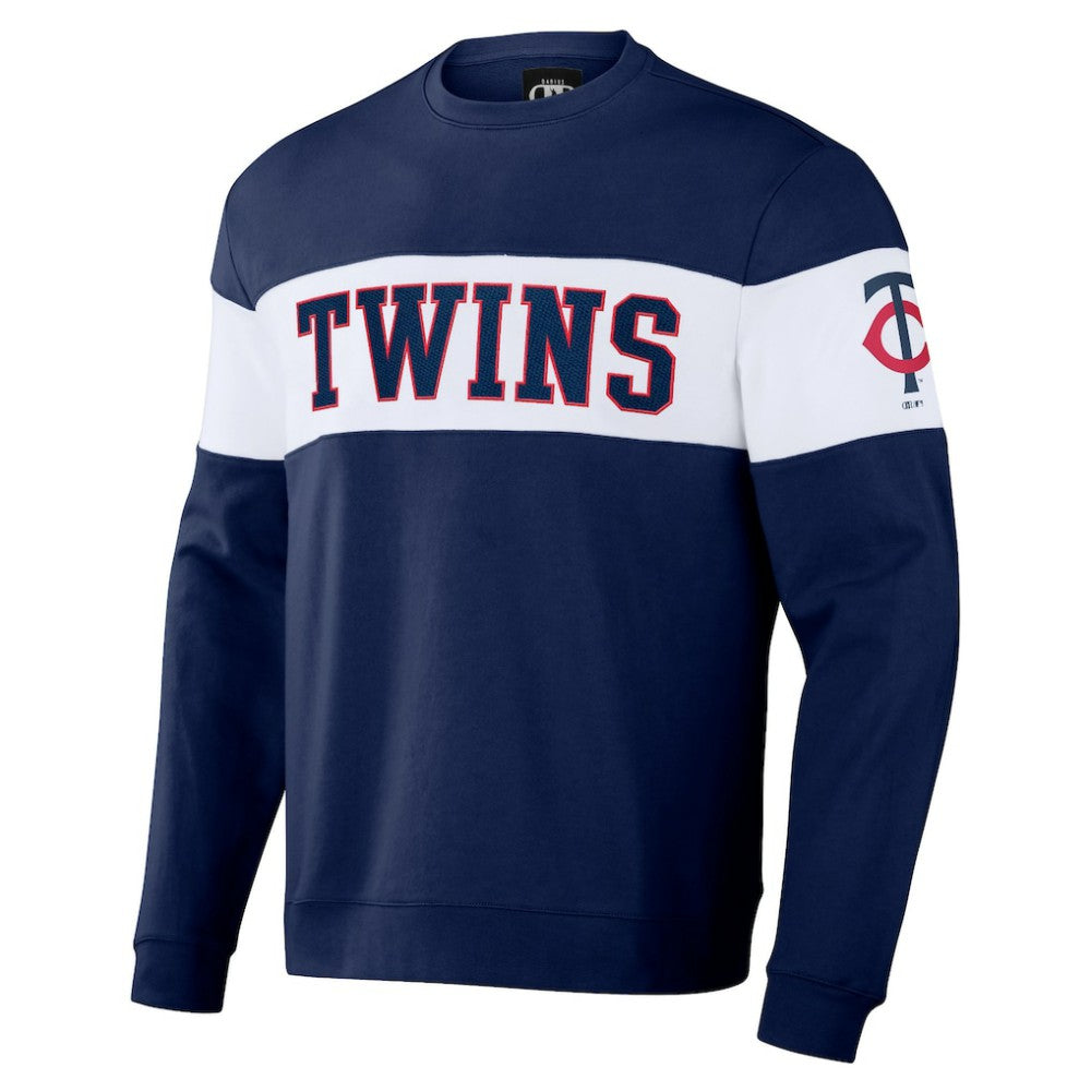 Minnesota Twins Darius Rucker Collection by Fanatics Stripe Pullover Sweatshirt - Navy - Fanatics Sale