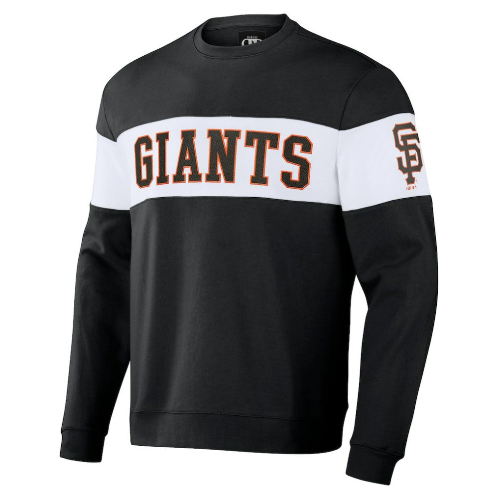 San Francisco Giants Darius Rucker Collection by Fanatics Stripe Pullover Sweatshirt - Black - Fanatics Online