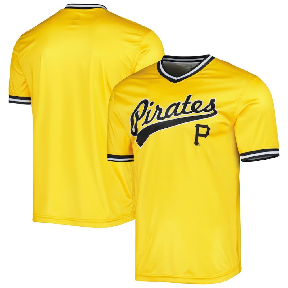 Pittsburgh Pirates Stitches Cooperstown Collection Team Jersey - Gold - MLB Lifestyle