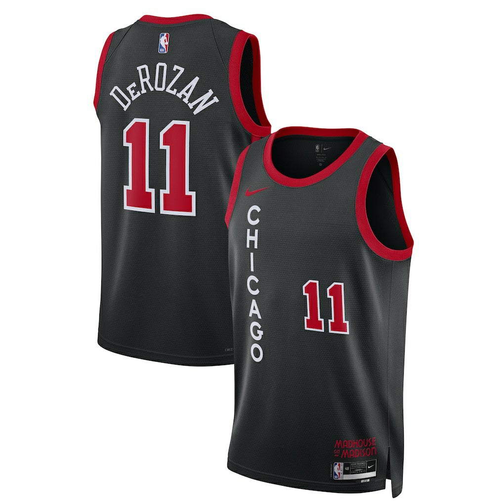 DeMar DeRozan Chicago Bulls Unisex 2023/24 Swingman Jersey Black City Edition | Nike