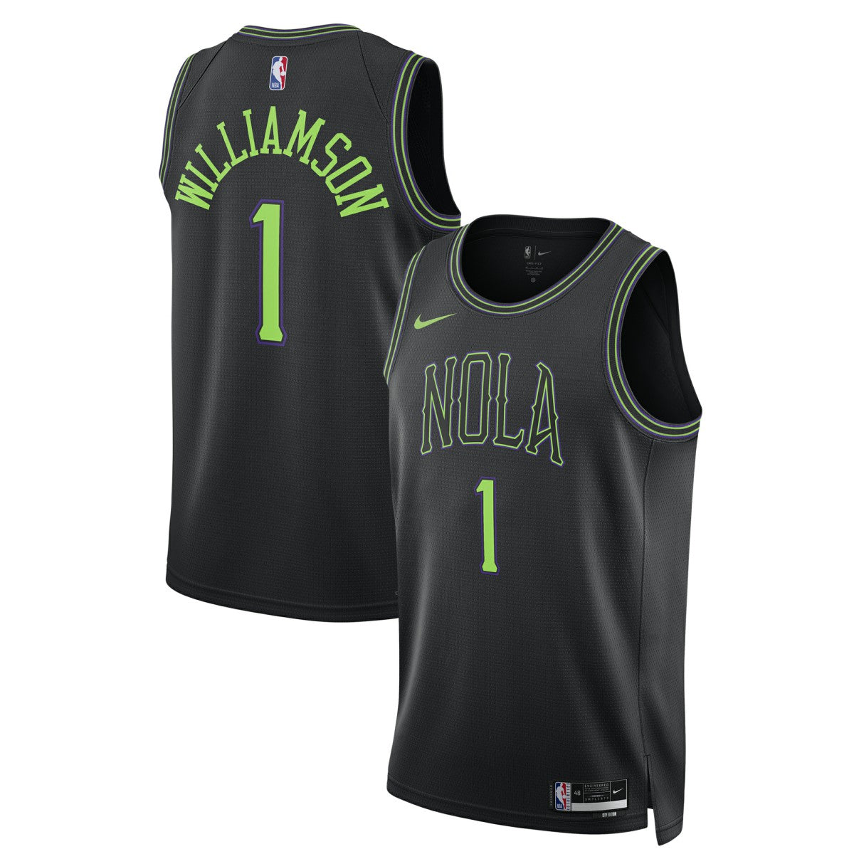 Zion Williamson New Orleans Pelicans Unisex 2025/26 Swingman Jersey Black City Edition | Nike Lifestyle